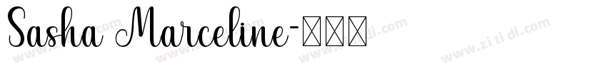 Sasha Marceline字体转换